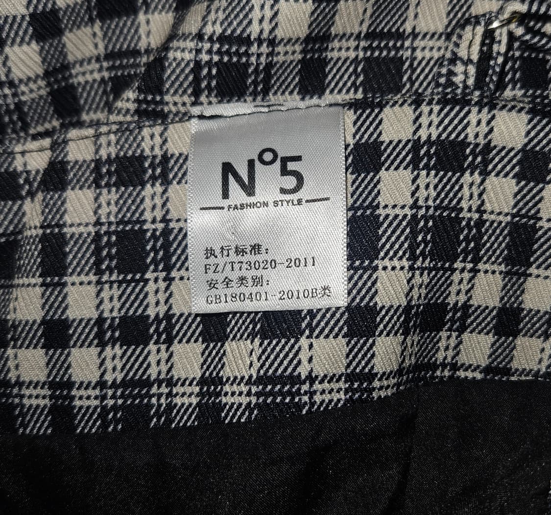 No.5 히메 체크 벨벳리본 미니 원피스 상품이미지5