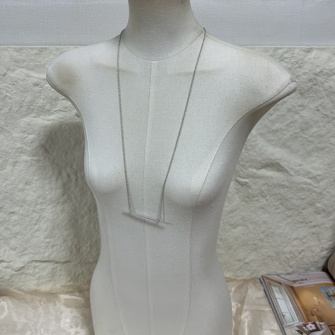 빈티지 마테 실퍼톤 이쑤시개 목걸이 상품이미지1