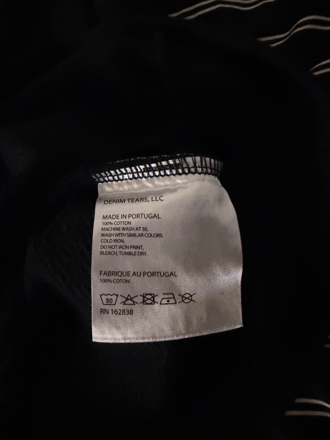 데님티어스 후드티 블랙 상품이미지3