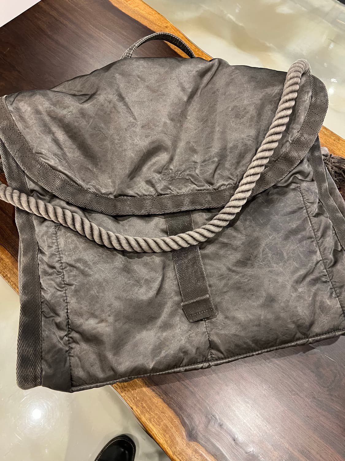 러기지 라벨 올드뉴 나일론 트윌 메신저 백 L 상품이미지1