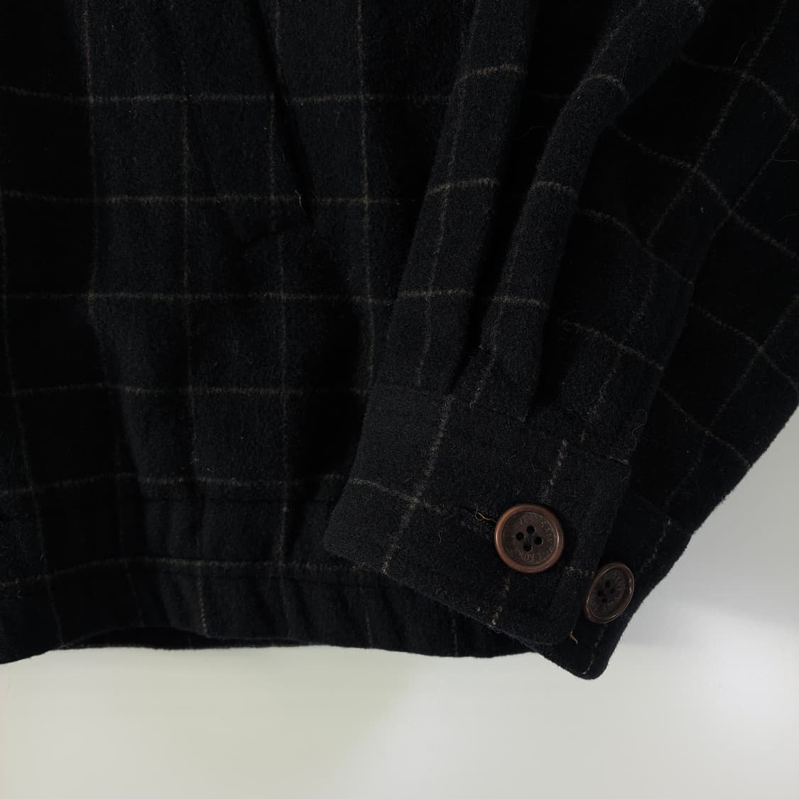 Yves Saint Laurent  입생로랑 울 체크 블루종 자켓   상품이미지5