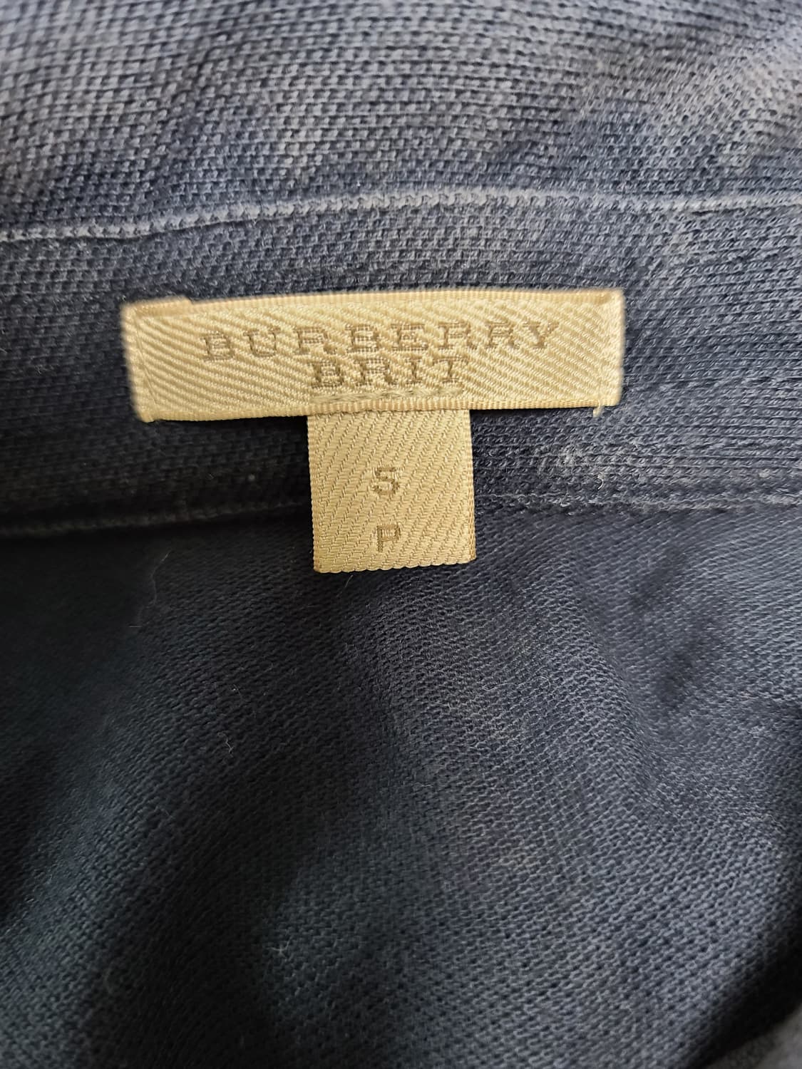 버버리 브릿 네이비 남성 폴로셔츠 S  90적당 상품이미지4