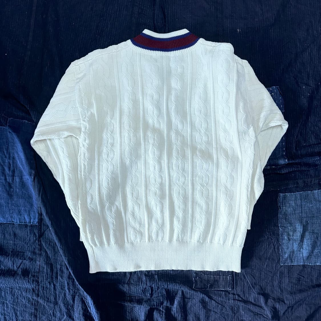 90‘s 폴로 랄프로렌 크리켓 울 스웨터 XL 상품이미지6