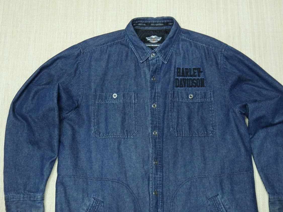 (3XL) 할리데이비슨 남성용 퀄팅안감 데님 자켓 상품이미지3