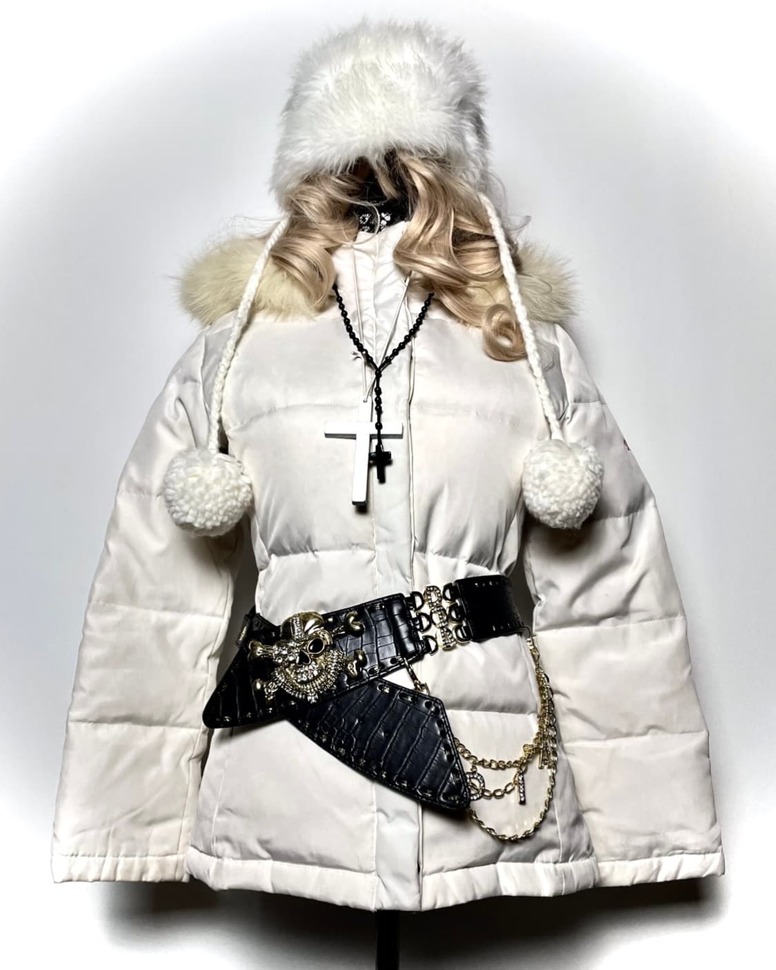 LIZ LISA 리즈리사 화이트 크림 아이보리 패딩 상품이미지1