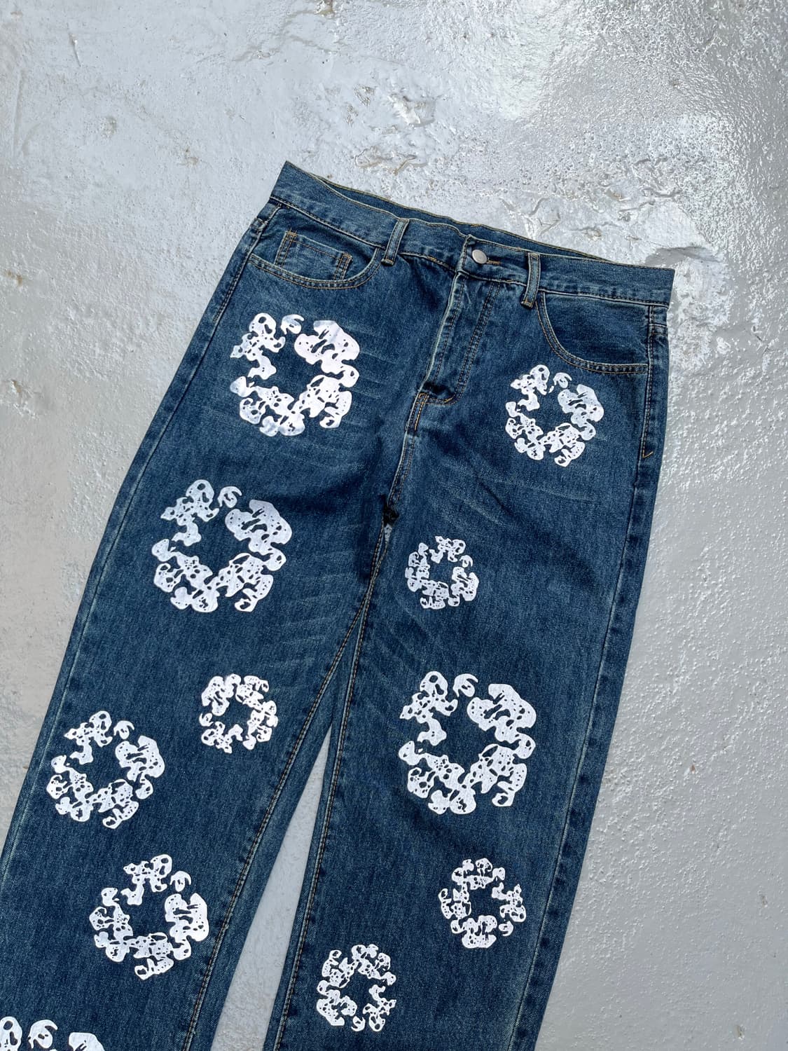 34) Vintage Flower Printing Jeans 상품이미지3