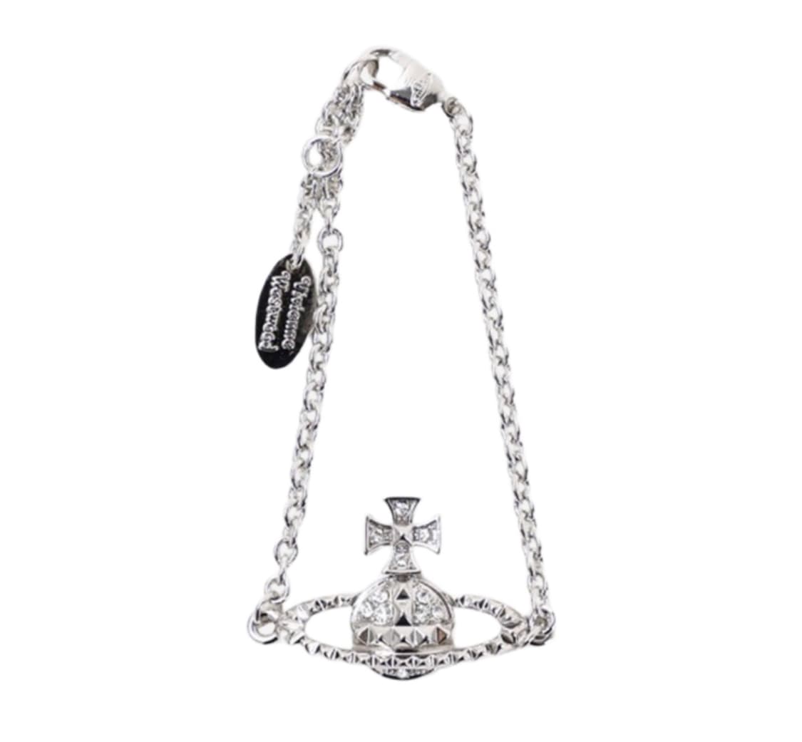 비비안 웨스트우드 메이페어 바스 릴리프 브레이슬릿 실버 상품이미지1