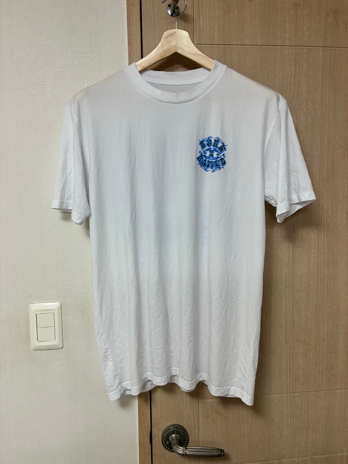 [L]본앤레이즈드 티셔츠 화이트 상품이미지2