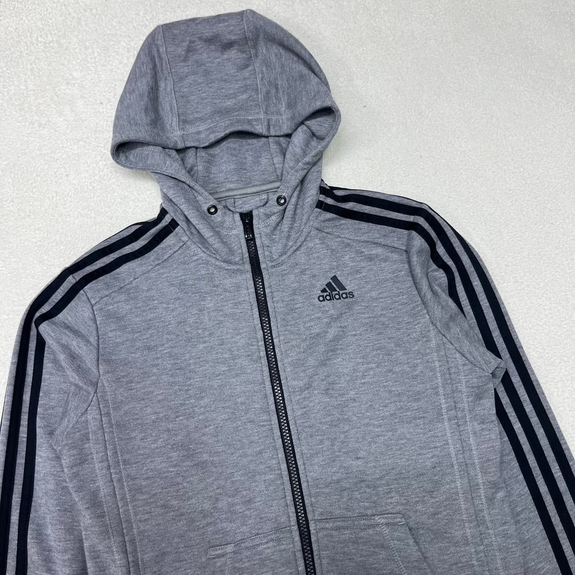 Adidas gray hood zip-up 상품이미지5