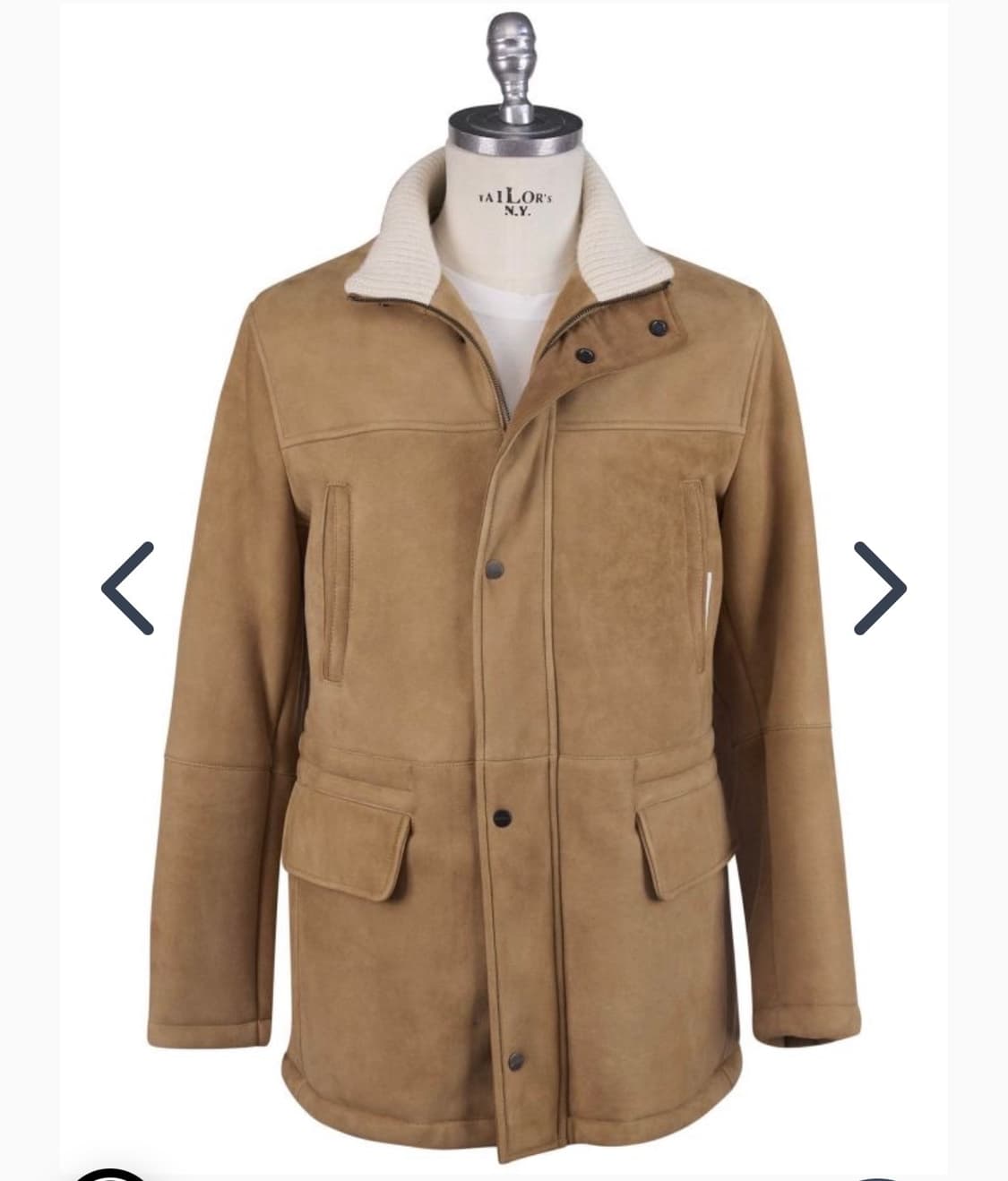 (A/52) / 키톤 스웨이드 베이지 무스탕 자켓 상품이미지8