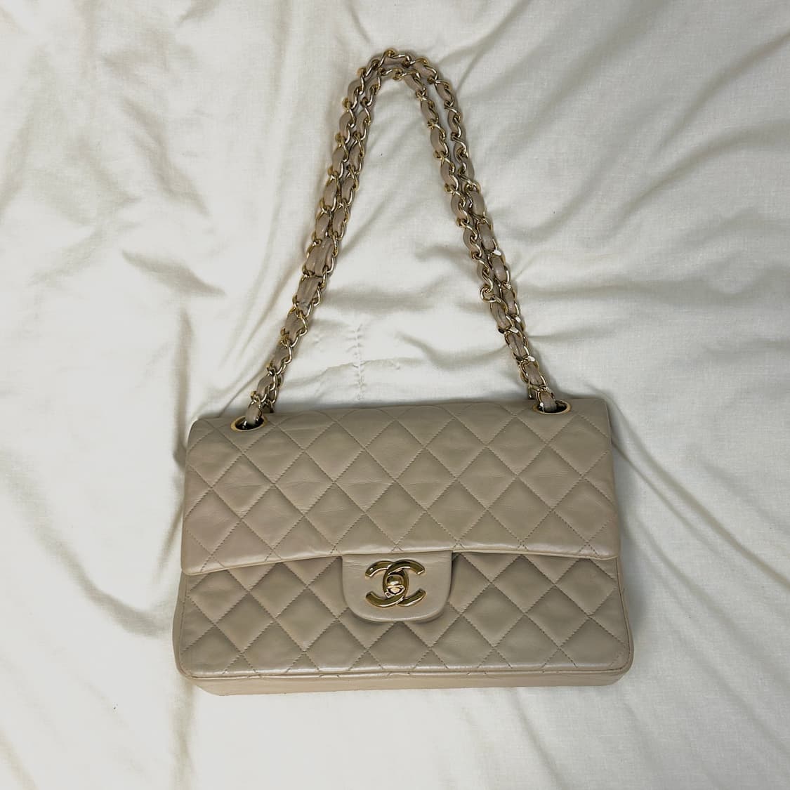 [Chanel Classic] 샤넬 클래식 스몰 베이지 (램스킨) 상품이미지4
