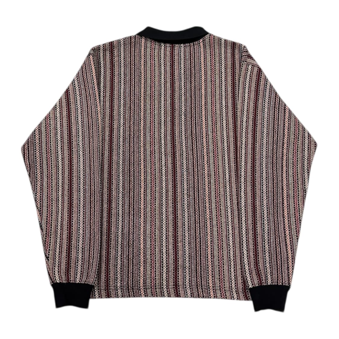 LMC 크레스트 스트라이프 롱슬리브 폴로 니트 카라티 S 상품이미지3