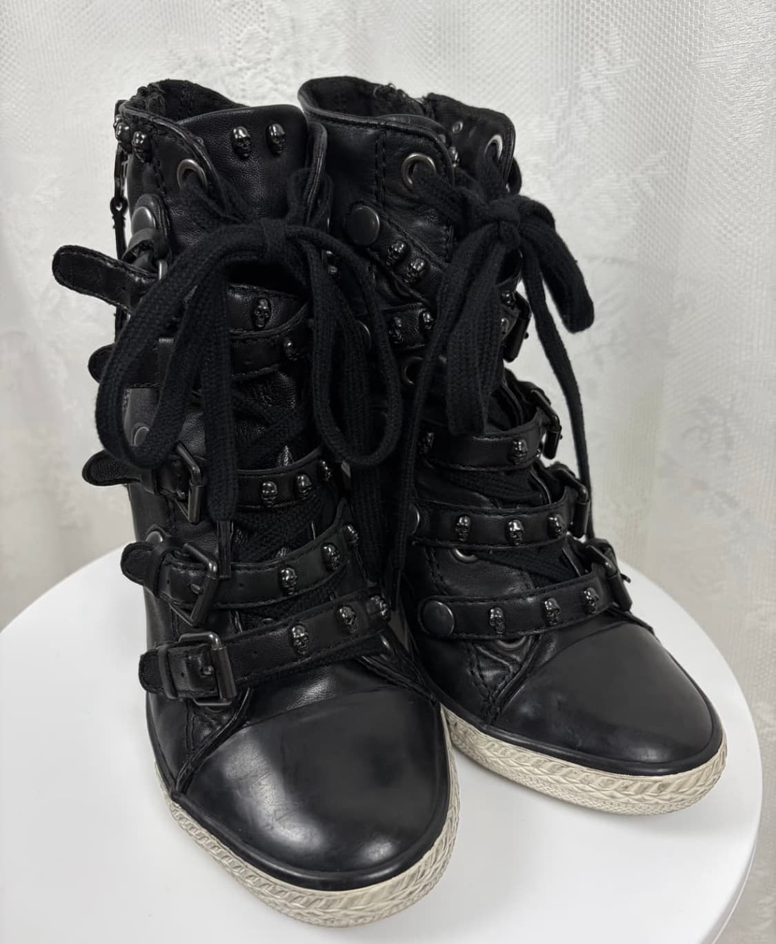 Ash 블랙 스터드 웨지스니커즈 힐 상품이미지3