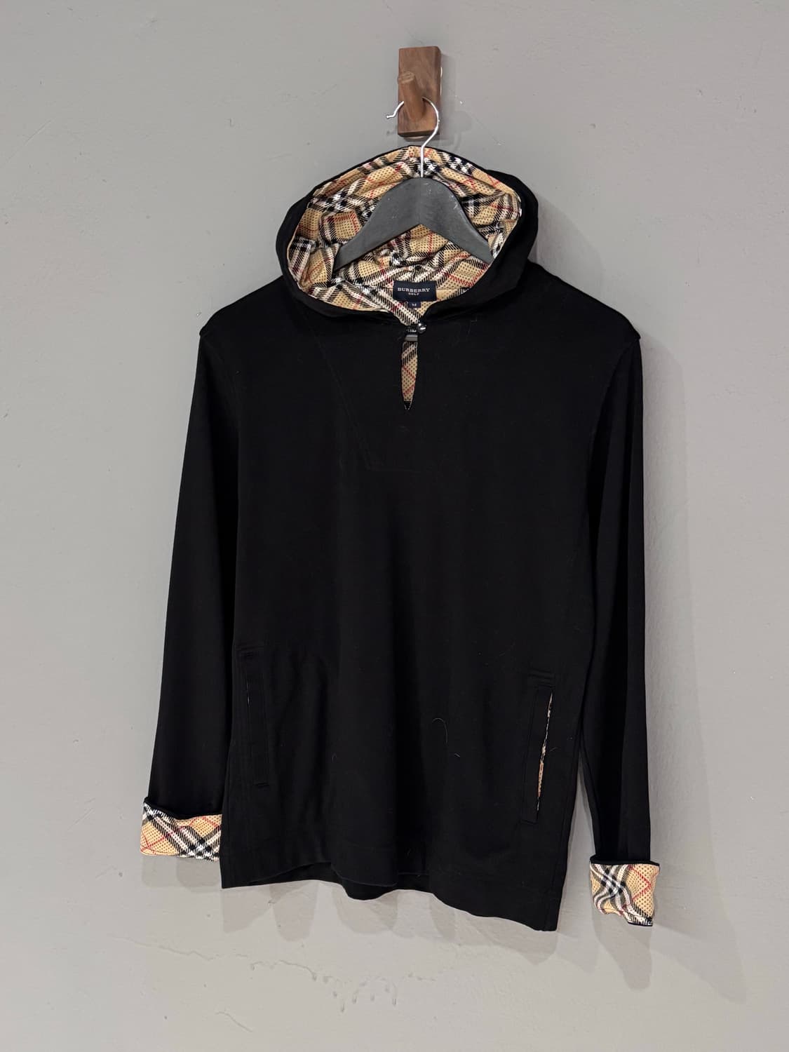Burberry 버버리 노바체크 블랙 후드티 상품이미지3