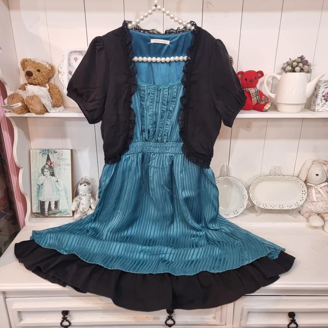 (axes femme엑시즈팜)  스트라이프 원피스 상품이미지4