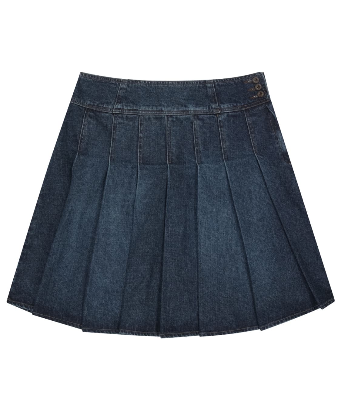 코이세이오 DEEP DENIM PLEATS SKIRT NAVY 상품이미지3
