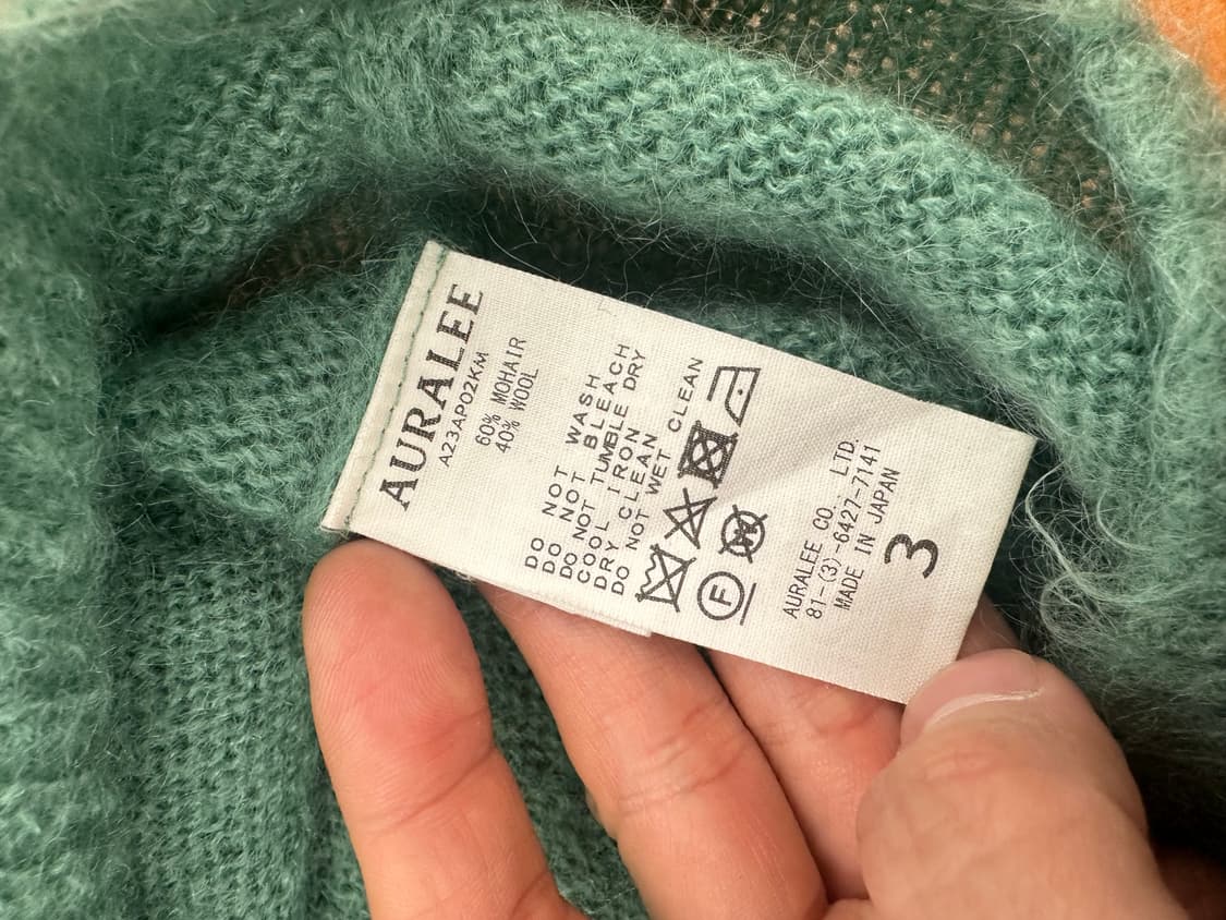 [3] 오라리 브러쉬드 슈퍼키드 모헤어 니트 상품이미지3