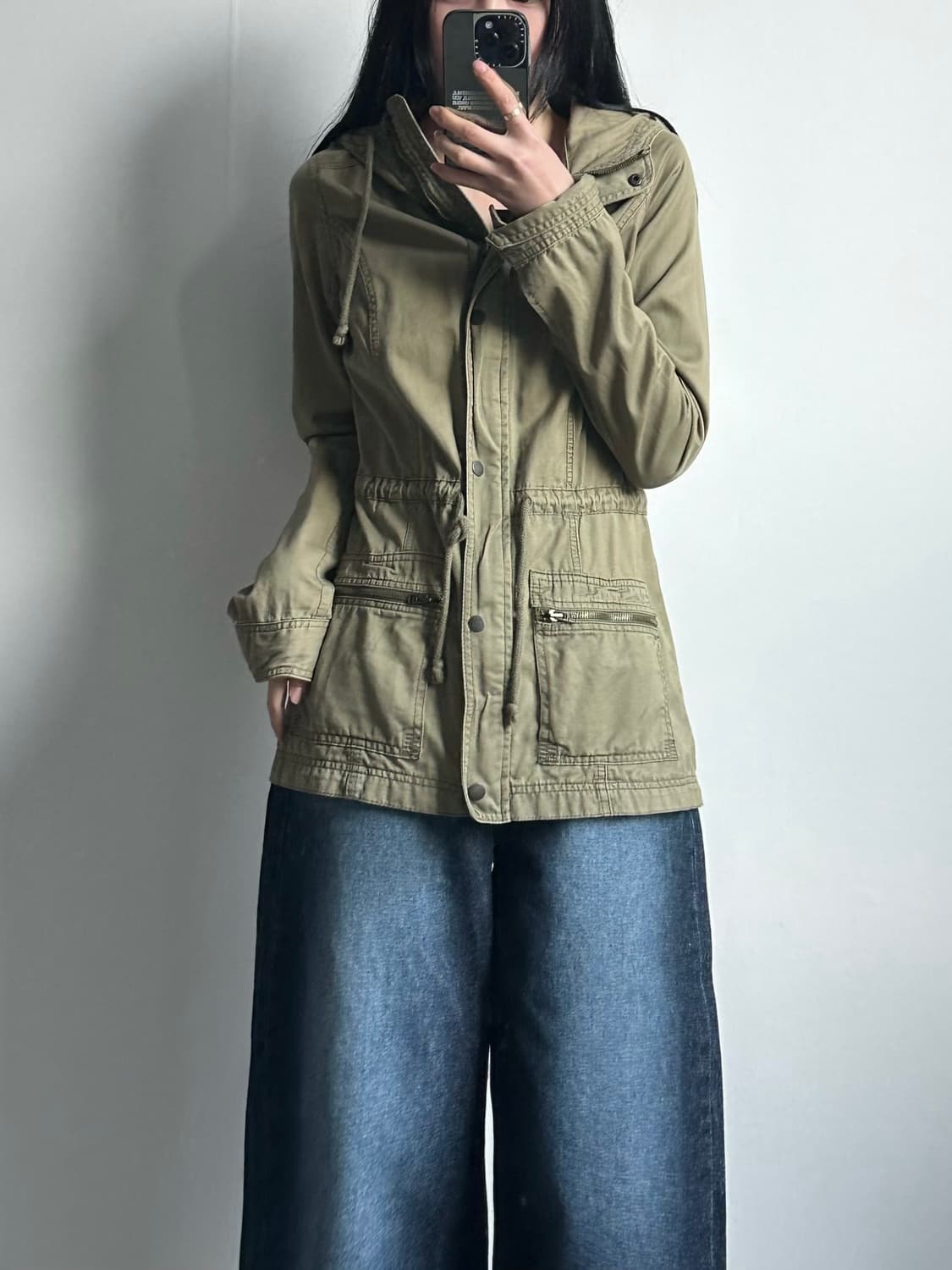 홀리스터 포켓 카키 필드자켓 야상 상품이미지1