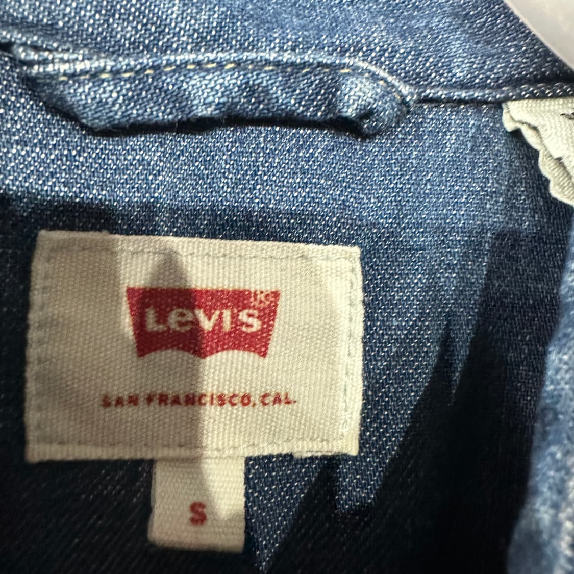 리바이스 웨스턴 데님 청남방 S 상품이미지4