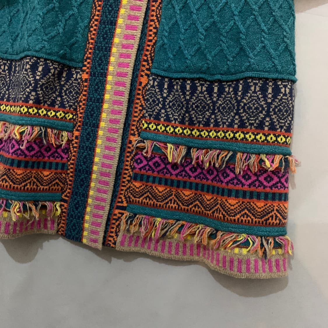 40 IVKO 모리 에스닉 히피 후드 롱 니트 가디건 코트 상품이미지6