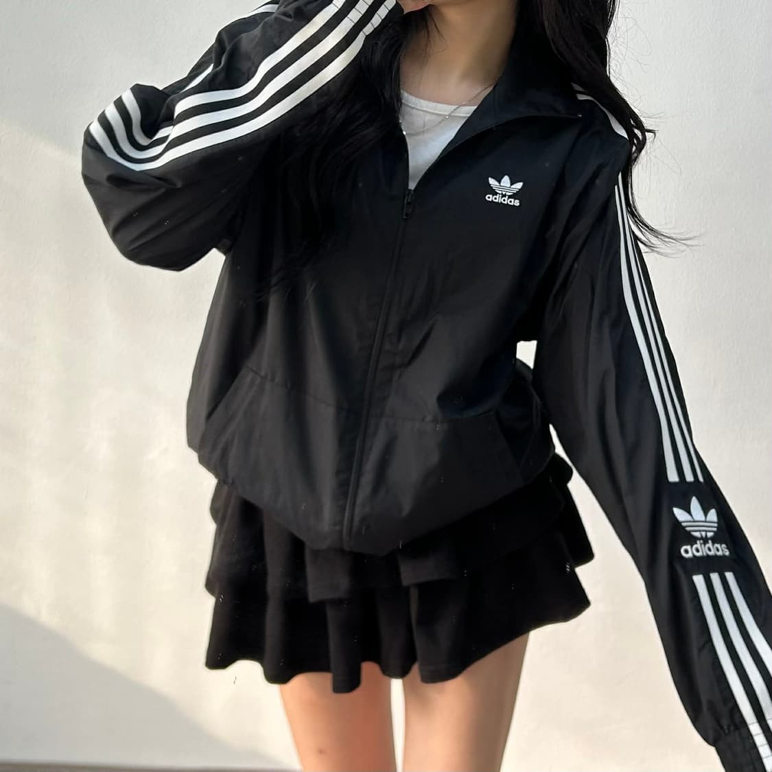 아디다스 신형 주우재 착용 락업 트랙탑 윈드브레이커 자켓 바람막이 희귀져 상품이미지1