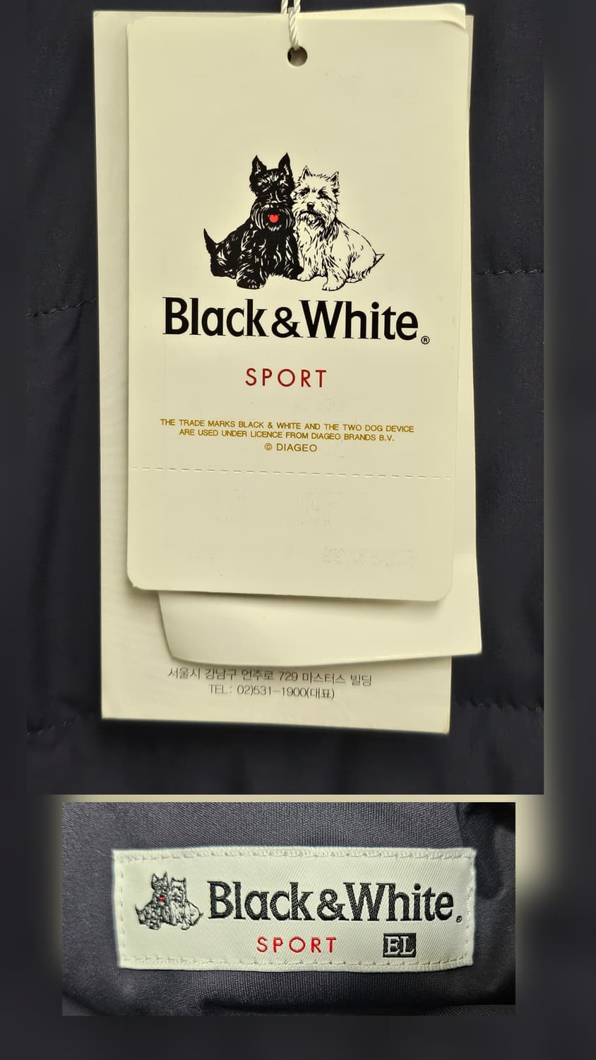 블랙앤화이트 남성 골프패딩바지 37인치 무릎절개 구스겨울골프바지 MM12 상품이미지5