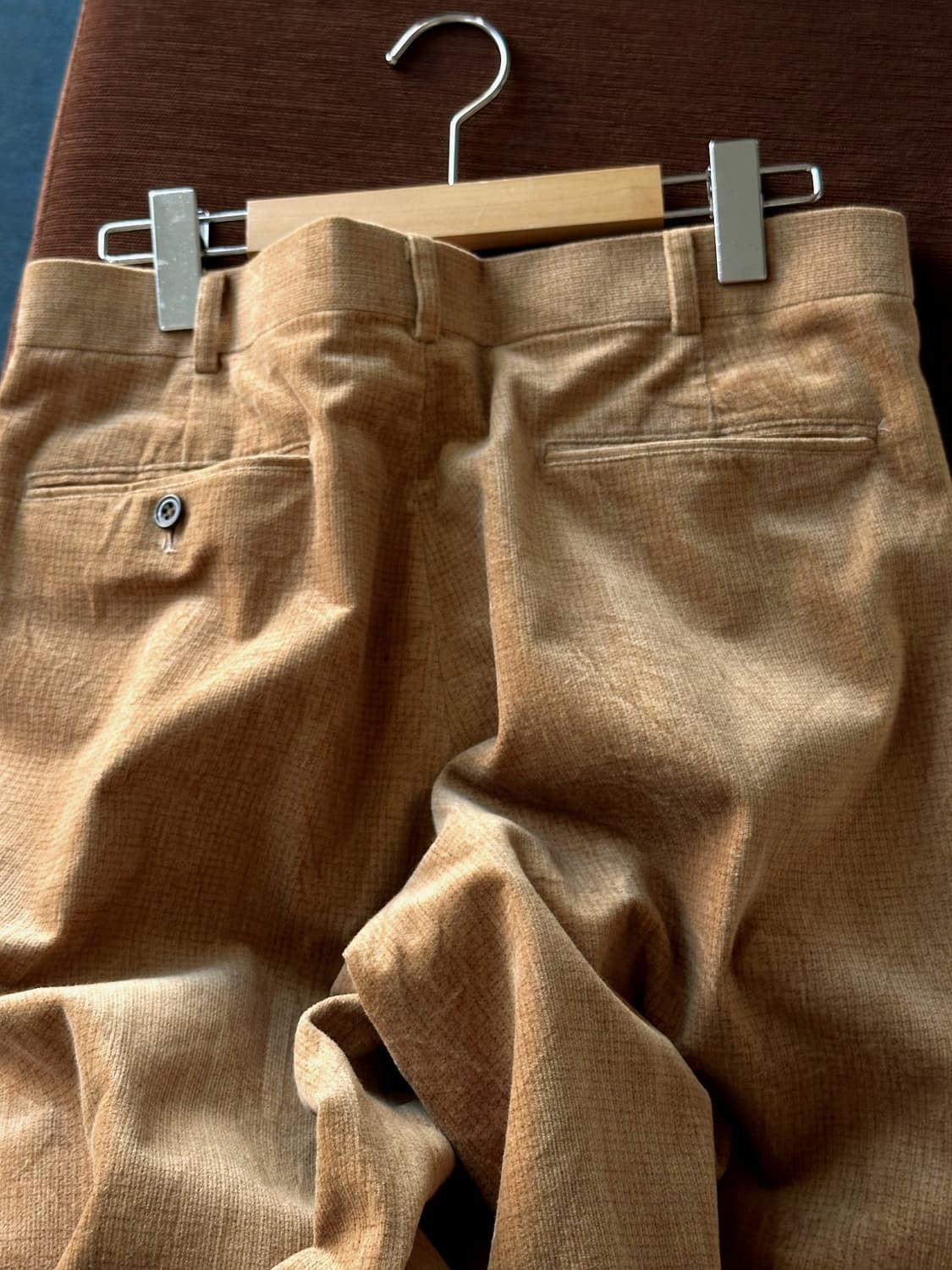 Cord design 2 tuck wide pants 상품이미지2