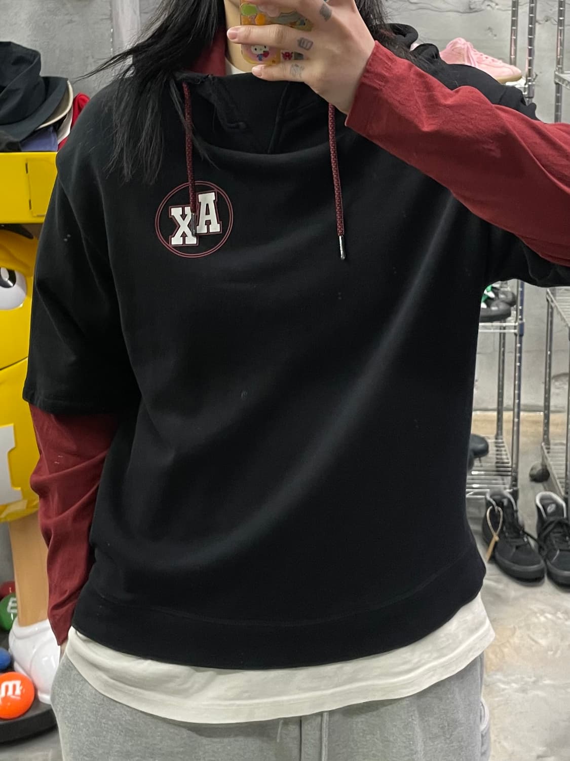 아르마니 익스체인지 레이어드 후드 상품이미지8