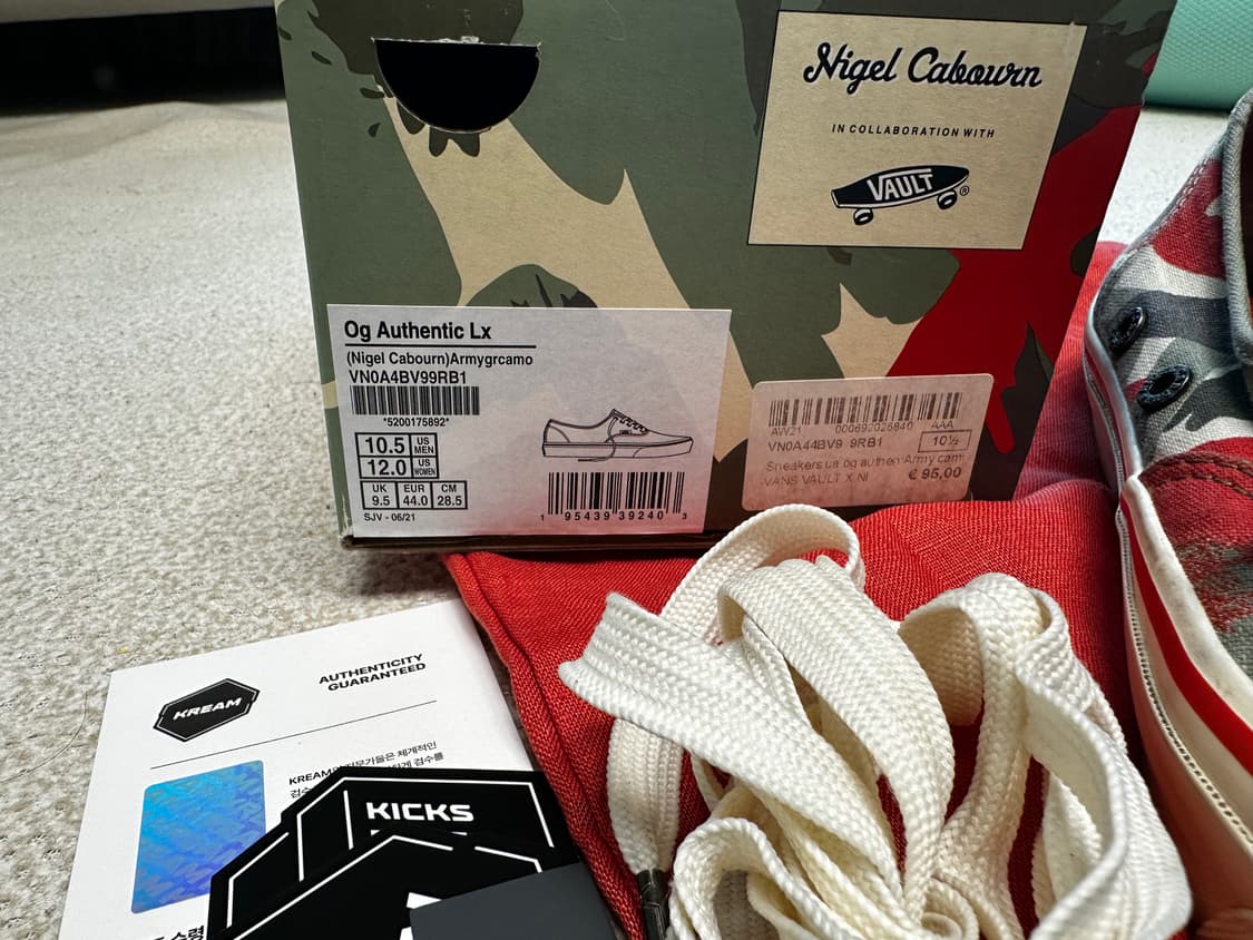 (285) 반스 볼트 x 나이젤 카본 OG 어센틱 LX 아미 그린 카모 상품이미지2
