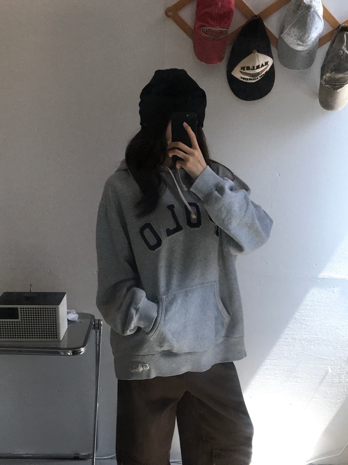 폴로 랄프로렌 자수로고 후드티 상품이미지2