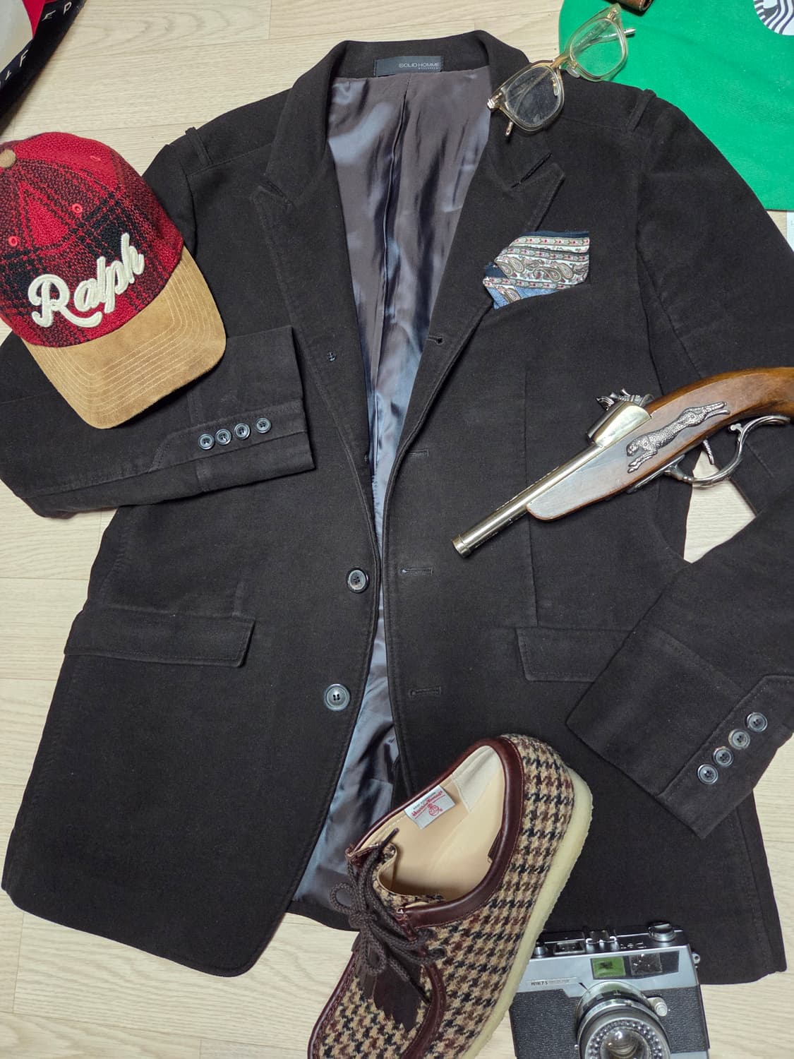 SOLID HOMME 솔리드옴므 우영미 헌팅 블레이저 자켓 수트 정장  상품이미지1