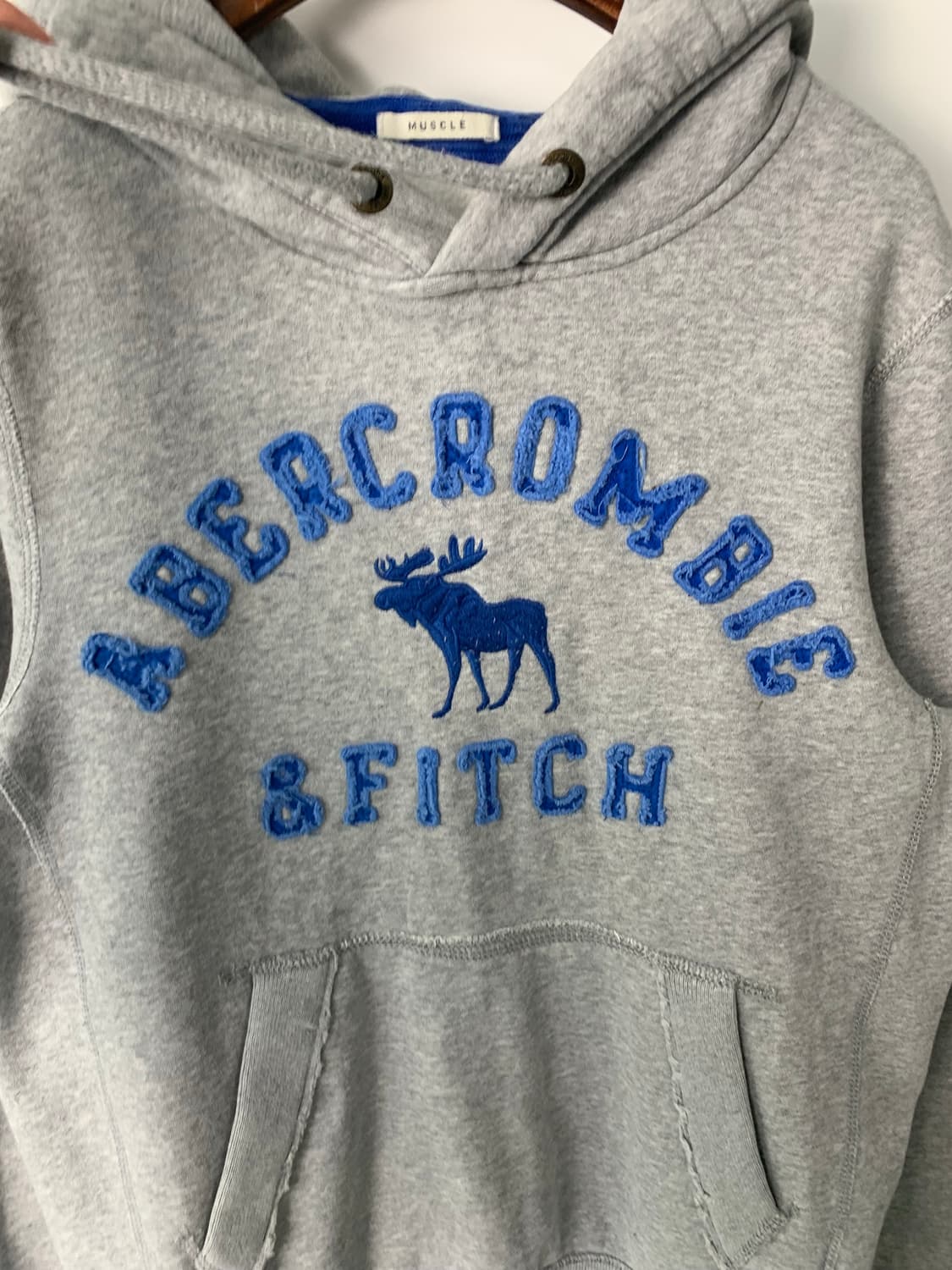 아베크롬비 y2k 와투케 헤비코튼 그레이 후드티 상품이미지4