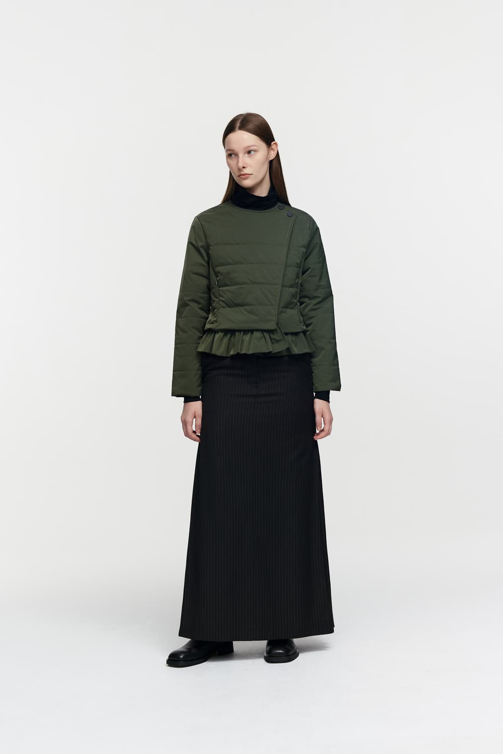 버뮬라 러플 패디드자켓 burmula rufflepadded jacket 상품이미지4