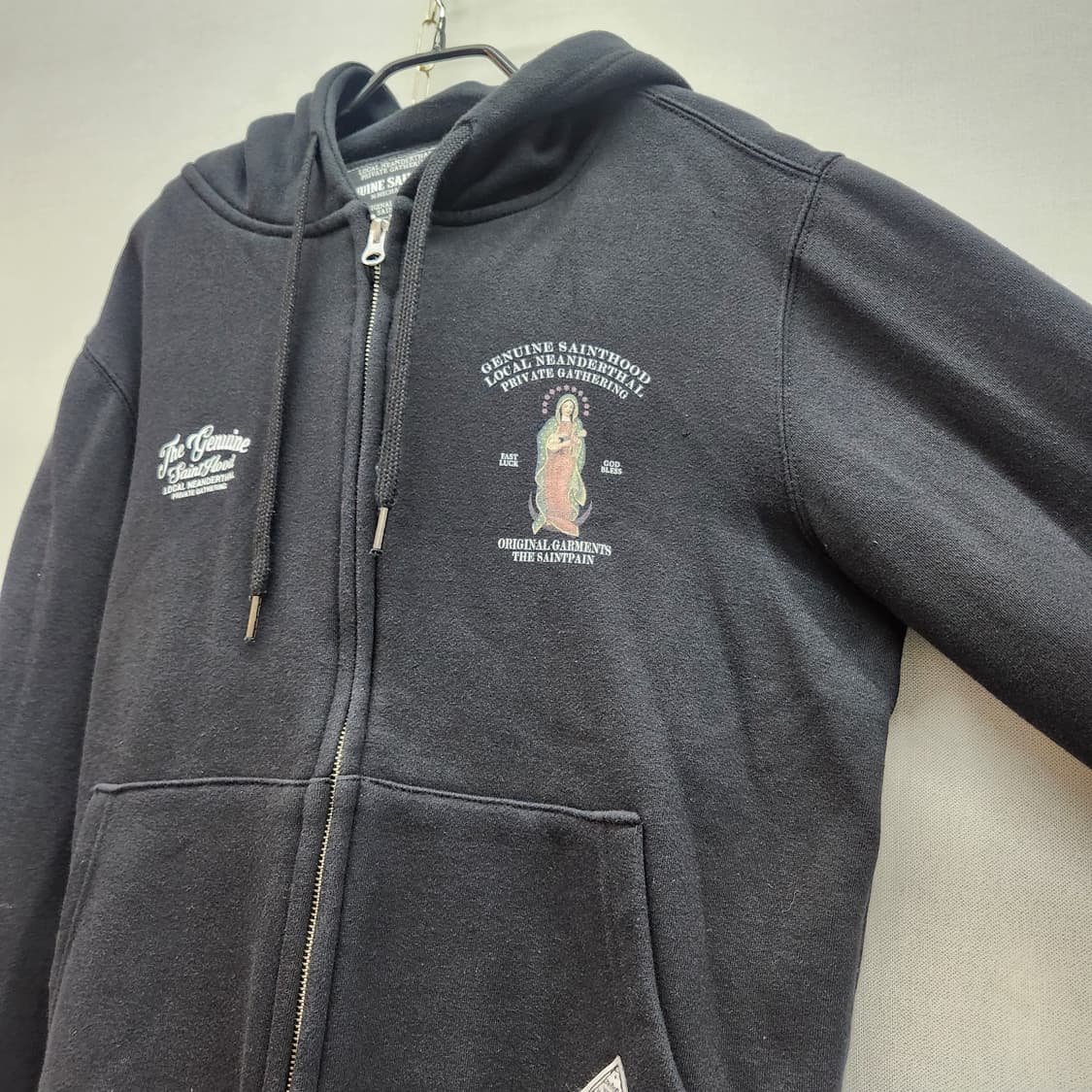 세인트페인 성모마리아 프린팅 후드집업 S(L) 상품이미지3