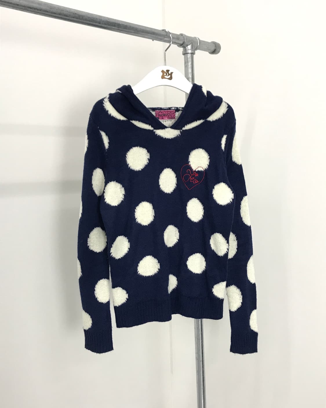Fiorucci Navy Dotted Hoodies 상품이미지2