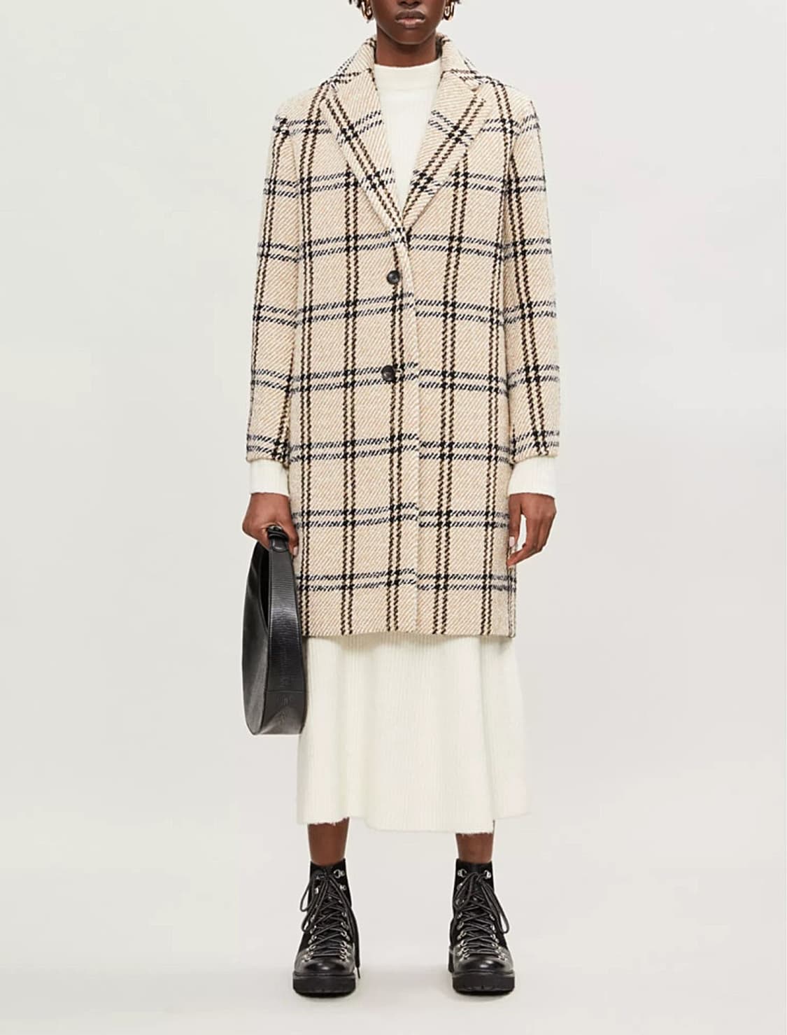 여) 마쥬 체크 울코트  상품이미지9