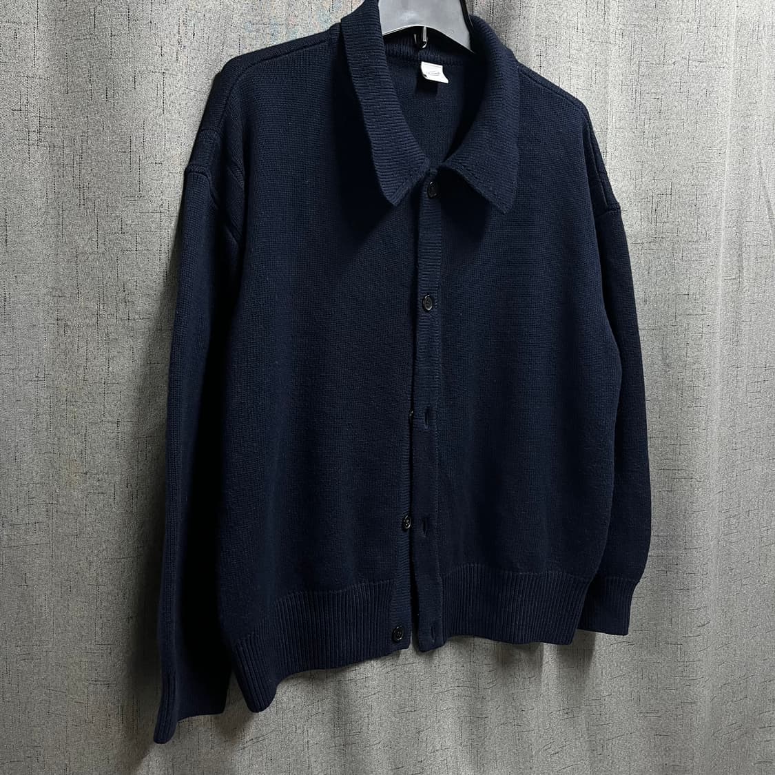 파르티멘토(Partimento) 카라 니트 가디건 - M오버핏 상품이미지2