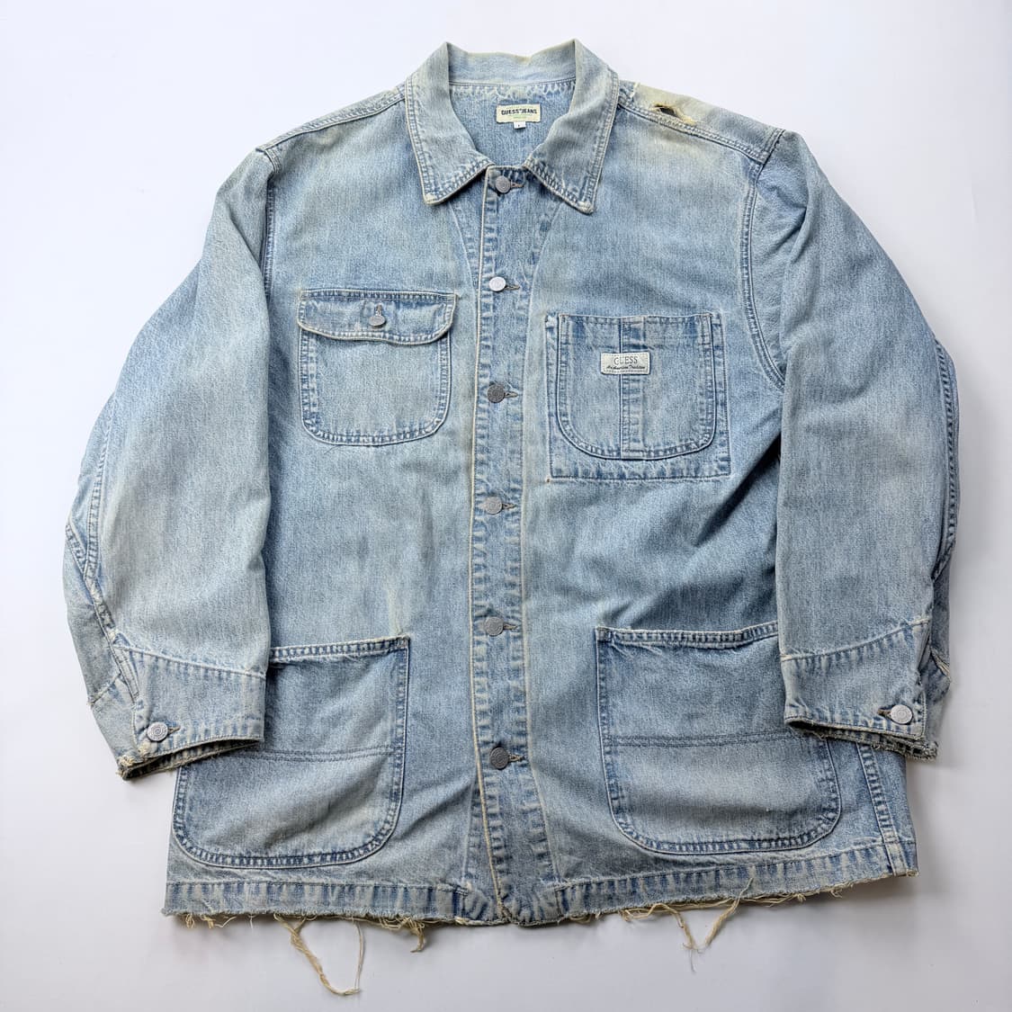 90s Guess 데님 커버올 자켓 상품이미지1
