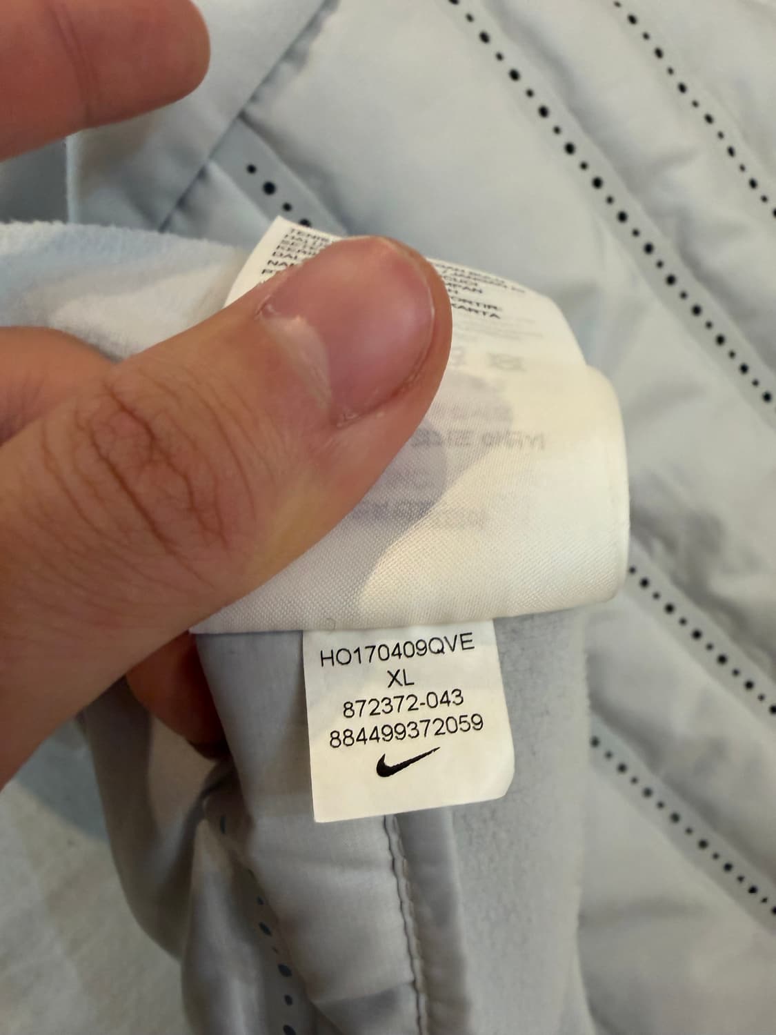 나이키 에어로로프트 다운 롱슬리브 경량패딩 스카이블루 소라색 상품이미지8