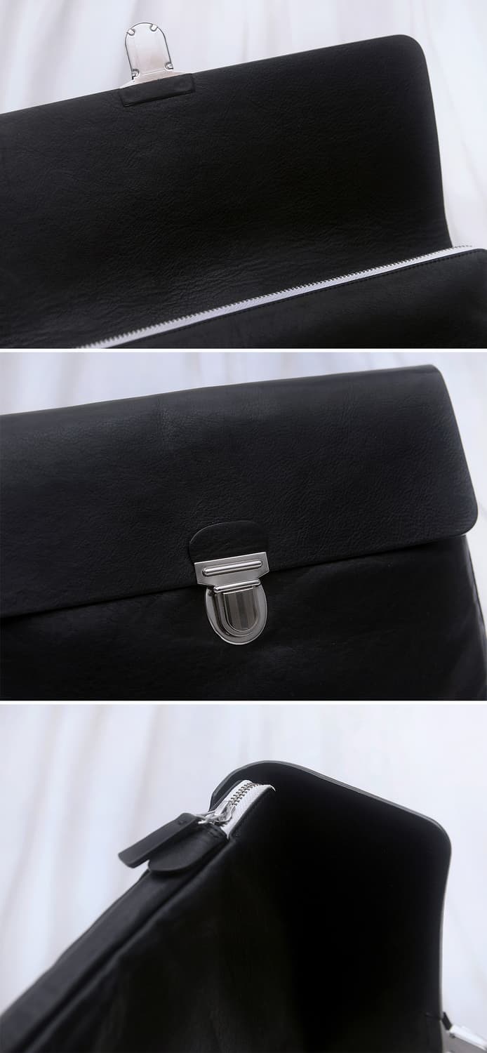 아미 (AMI) 베지터블 레더 플랩 클러치백 도큐먼트케이스 상품이미지7