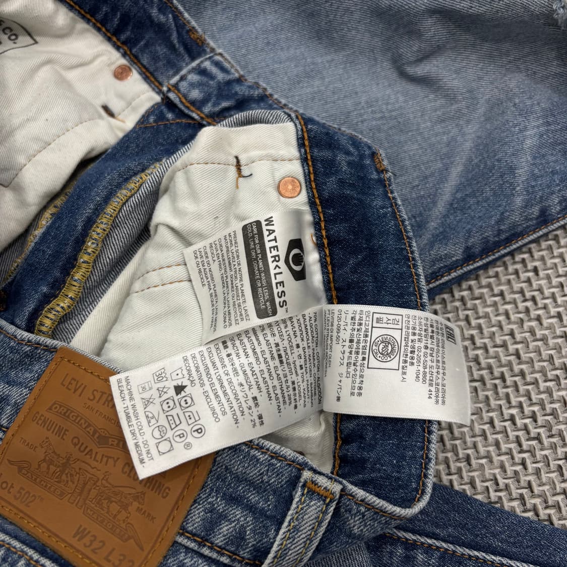 리바이스502 테이퍼드 피트Tapered Fit W32 L32 상품이미지9