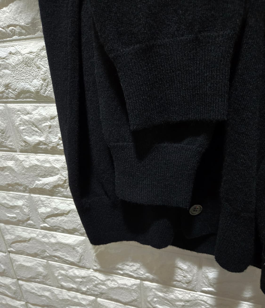 꼼데가르송 레드하트 와펜패치 울 니트 가디건 XL 상품이미지7