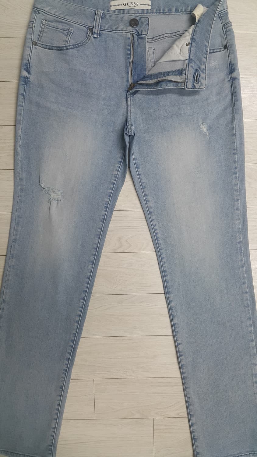 게스 스판 스카이블루대님 32인치 338번  상품이미지3