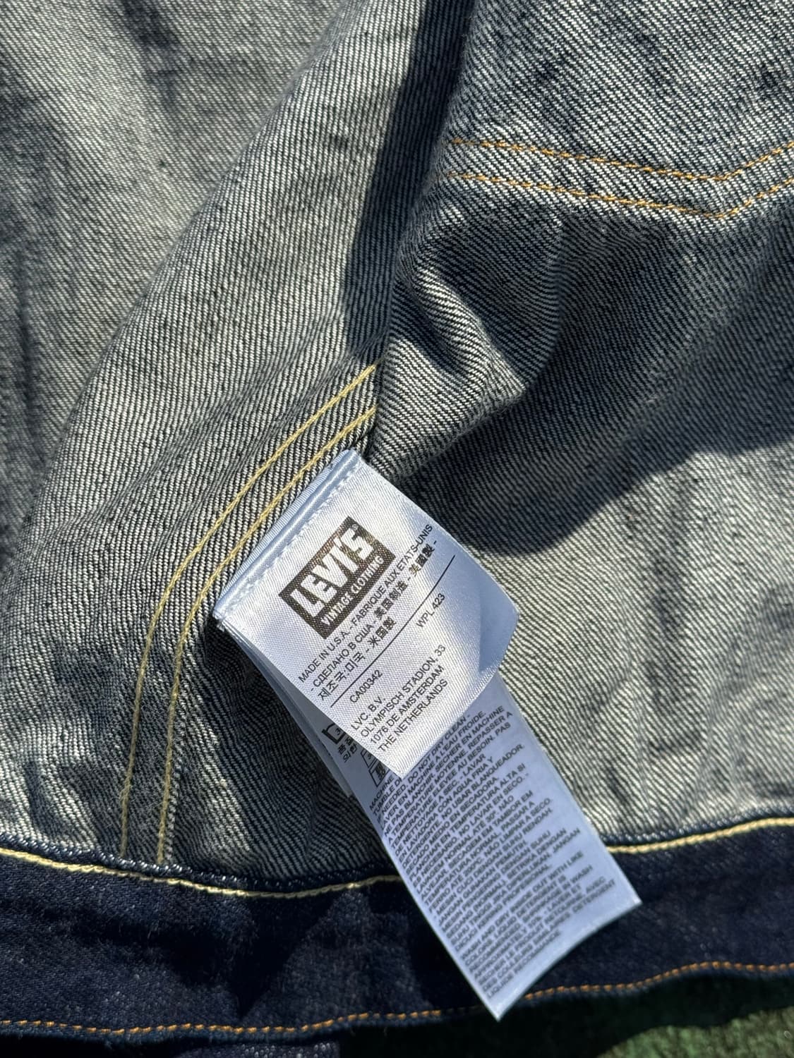 USA 리바이스 506XX 셀비지 데님자켓 M 상품이미지7