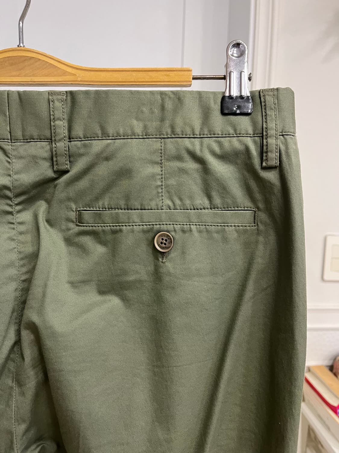 지지오투 카키 코튼 팬츠 상품이미지4