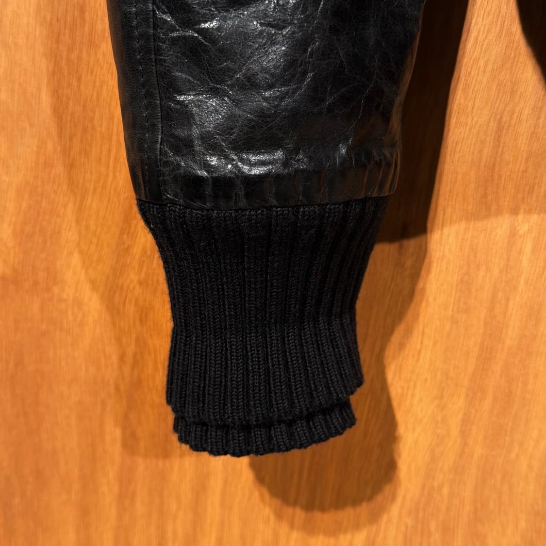 백화점판)돌체앤가바나 헤비 고트레더 봄버 자켓 50 L 염소가죽 상품이미지9