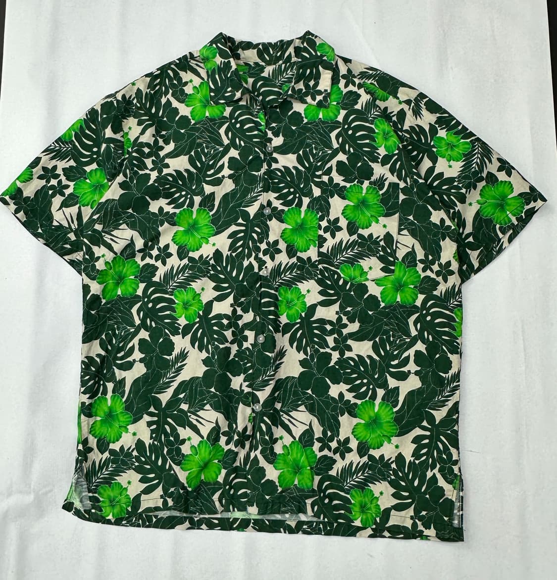 재팬 빈티지 하와이안 그린 오버핏 여름 셔츠  상품이미지2