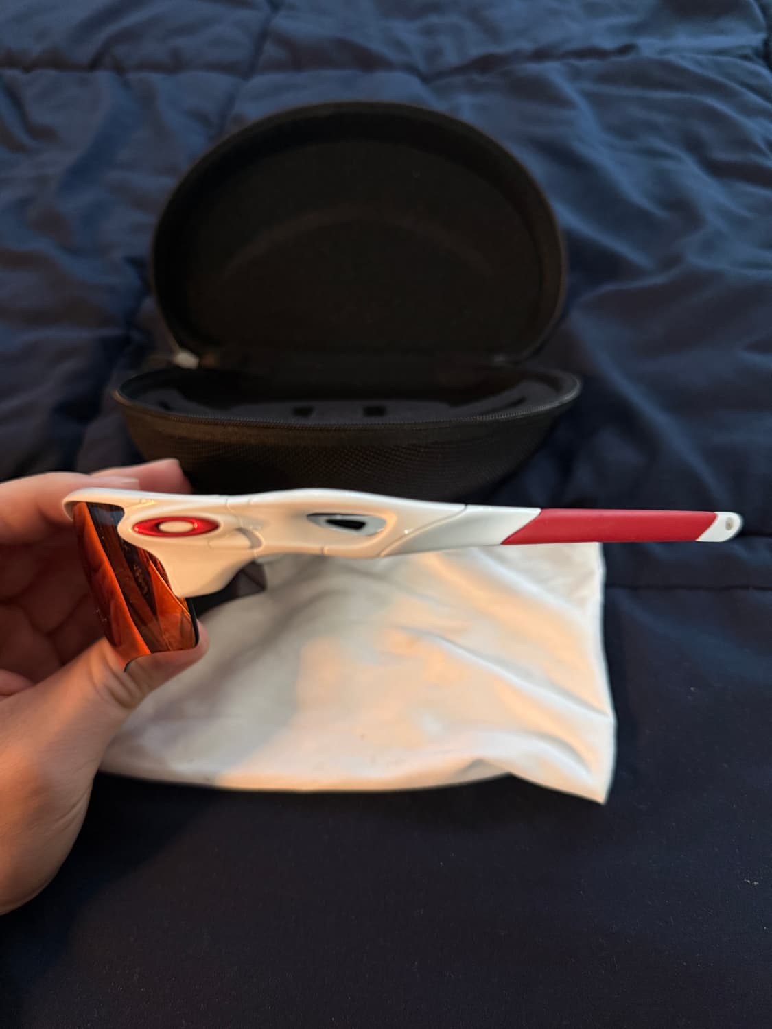 오클리 레이다락 화이트 레드 상품이미지4