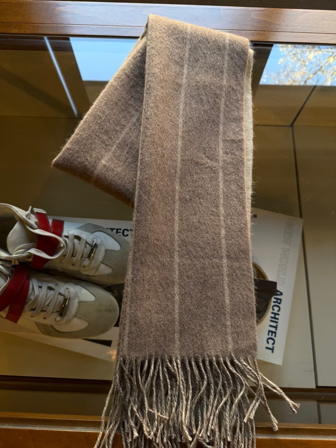 켄트앤커웬 프렌치 메이드 카멜헤어 머플러 상품이미지9