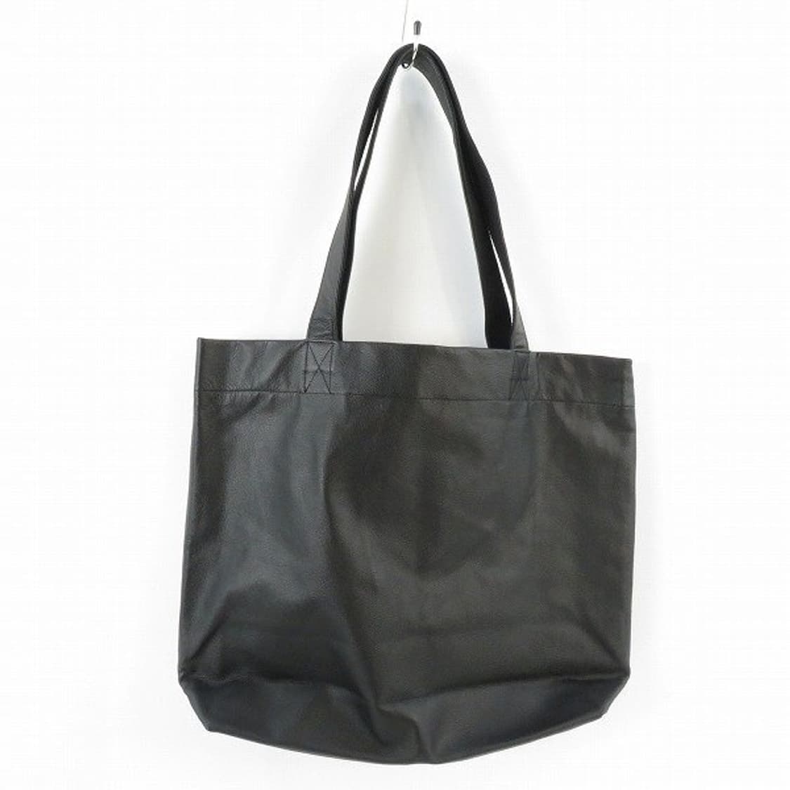 요지 야마모토 레터링 소가죽 토트백 상품이미지4